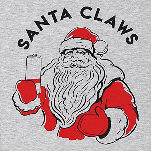 Jinting Santa Christmas Sweatshirt Mulheres Feliz Natal Top Tee Xmas Gift Pullover Casual Camisa de Manga Longa Cinza