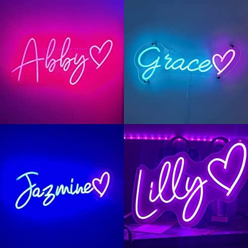 Anskeno Sinais de néon personalizados- Sign de neon personalizável para decoração de parede, placas personalizadas de néon LED