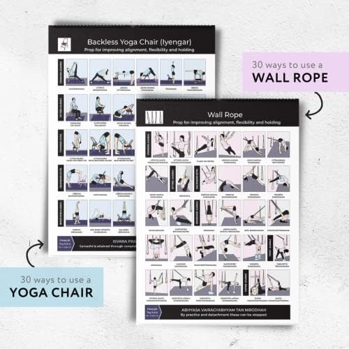 Série de pôsteres de ioga - Top 362 Melhor calendário de ioga - alivie o estresse, aumente a flexibilidade, força de ganho | Posturas e exercícios de ioga | 14 páginas Calendário de ioga em espiral, tamanho: 15 x20
