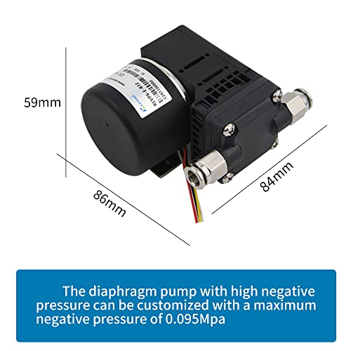 Kamoer klvp6 0,085mpa de alta pressão negativa 8l/min de alto fluxo de alto fluxo bomba 12V DC Motor sem pincel diafragma