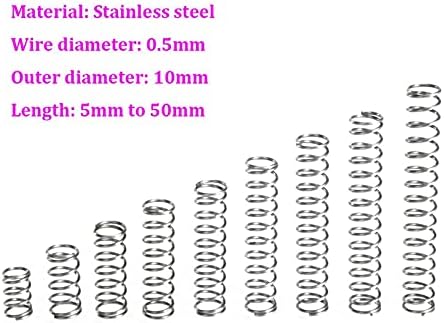 As molas de compressão são adequadas para a maioria dos reparos i aço inoxidável compressão fios de mola diâmetro