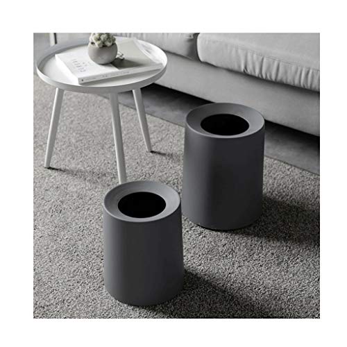 Neochy Indoor Dustbins redonda de duas camadas duplas lixo, usado na sala de artesanato de escritório de cozinha, lavanderia,