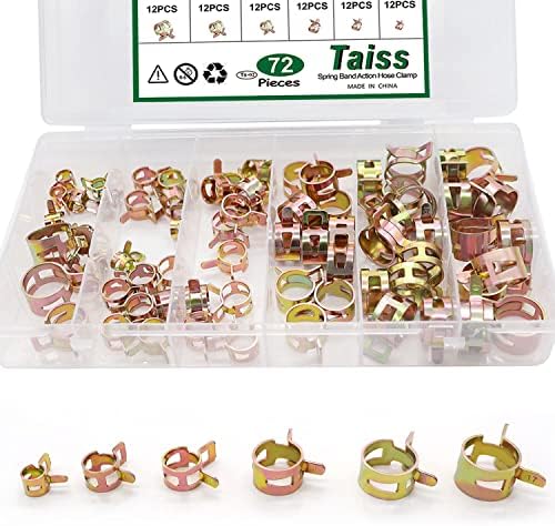 TAISS 72pcs Spring Band Ação CLAMP