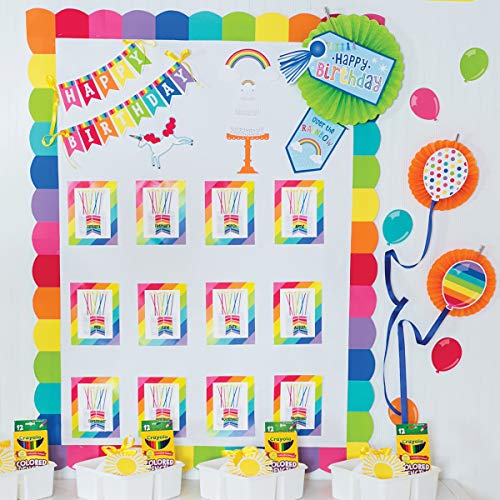 SchoolGirl Style ™ Hello Sunshine Birthday Birthday Mini Bulletin Board Set, 29 peças