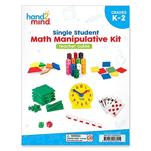 kit manipulativo de estudante individual de 2 Hand2mind para crianças de 5 a 7 anos, prática individual para crianças em casa ou sala