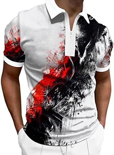 2023 New mass zíper de manga comprida camiseta sólida camiseta externa padrão tribal Tribal Top Scrub de manga longa Tops homens
