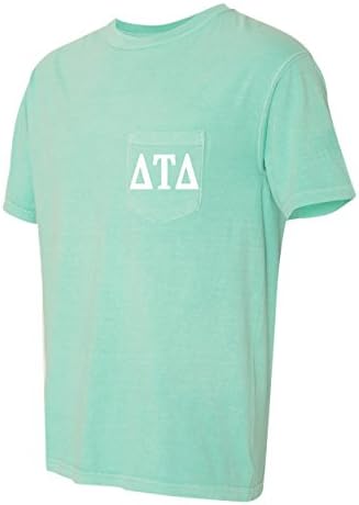 Delta Tau Delta Fraternity Comfort Colors Camiseta de bolso