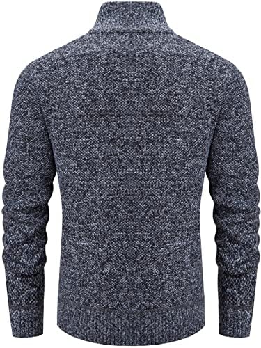 Vtuaol Cardigan Sweaters Casual Cardigã de malha de zíper completo com bolsos