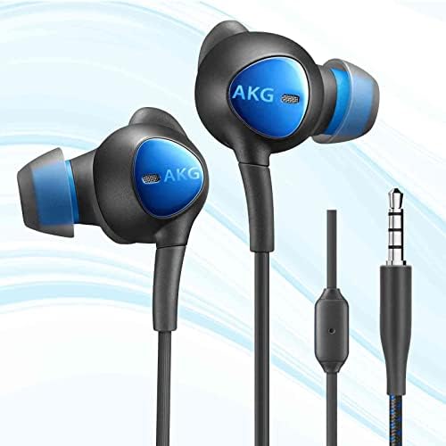 Wired 3,5mm Jack Durável Earbuds Wearbuds W Microfone e controle de volume, Bass Deep Bass Clear Sound Isolating em fones