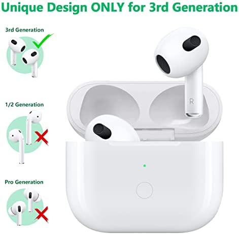 Carregamento da caixa de carregamento AirPods de 3ª geração, AirPods sem fio AirPods 3ª substituição da caixa de carregamento, caixa