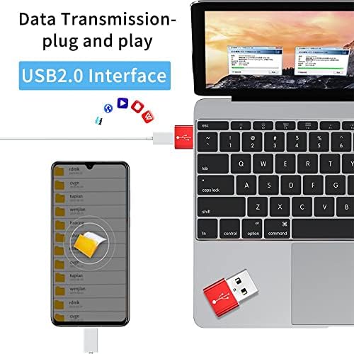 Adaptador para Samsung Galaxy Tab A7 Lite-USB-A para C PORTCHANGER, USB TIPO-C OTG USB-A Converter Dados de carregamento para Samsung
