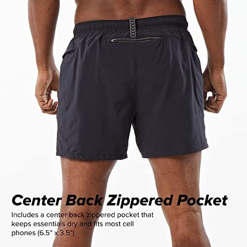 Korsa Pack Leader 5 Short 2.0 para homens com bolsos | Compressão em malha interna, lição leve e de umidade | para