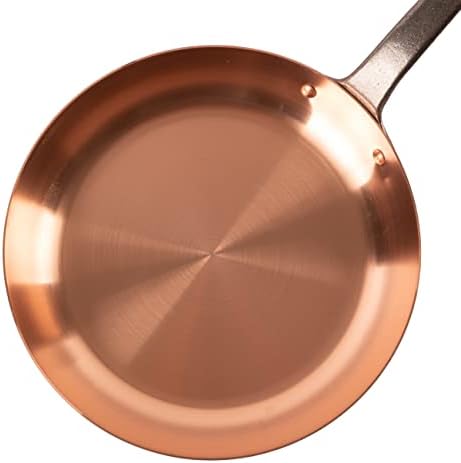 Cozinha Romefort | Pan de frigideira pura de cobre com paredes grossas para fogões de indução | frigideira feita de cobre