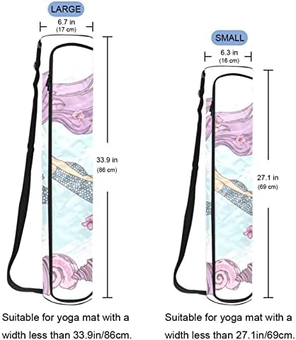 Mermaid Casal Yoga Mat Carrier Bag com alça de ombro de ioga bolsa de ginástica