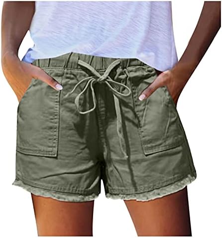 Calças de pista feminina calça de moda curta Cantura Cargo feminina solta no meio do verão PLUS Size calças