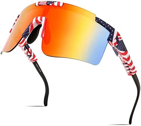 Feisedy Cycling Sports Sunglasses WraParound Pernas ajustáveis ​​80s Running Baseball visor para homens Mulheres SHIELD
