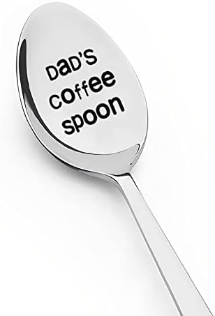 Presente de aniversário do pai da filha do filho do filho colher de café para papai Papa Christmas Day Day Presente para