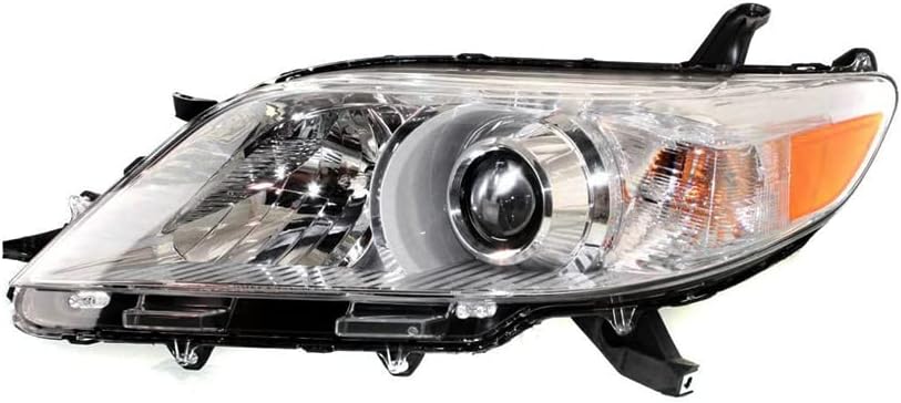 Novo farol de halogênio esquerdo rareelétrico compatível com a Toyota Sienna Base Mini Passageiro Van 2011-2014 pelo número da