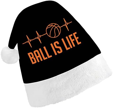 Ball é Life Christmas Hat para Cosplay de Festas de Férias de Ano Novo