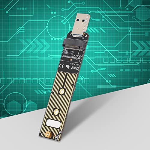 Cartão de adaptador SSD, M.2 NVME para USB Conversor de disco rígido da placa USB para chip de ponte de alto desempenho