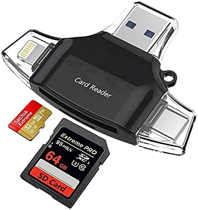 BOXWAVE SMART GADGET COMPATÍVEL COM SHARP AQUOS V6 - AllReader SD Card Reader, MicroSD Card Reader SD Compact USB para