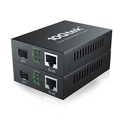 Conversor de mídia Ethernet Gigabit de 2 pacote, RJ45 para interruptor de fibra óptica SFP, suporta Gigabit SFP SX/LX,