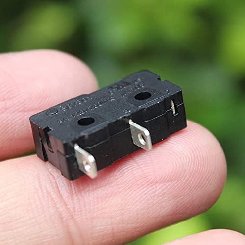 10pcs miniature normalmente interruptor de limite aberto N/o Botão Limite de AVC de 2 pinos Micro interruptor 1A 125V AC