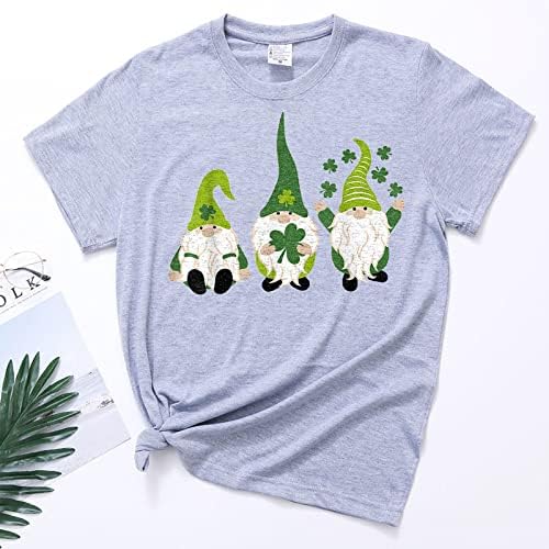 Camisa do dia de St Patrick para mulheres engraçadas de estampa de coelho