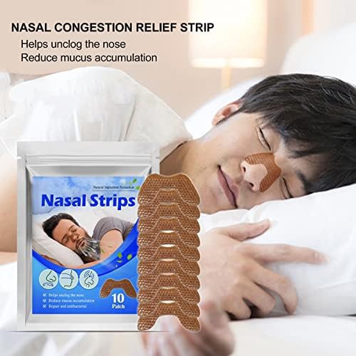 Faixa de alívio de congestionamento nasal, respire facilmente roncando faixa nasal para uso noturno