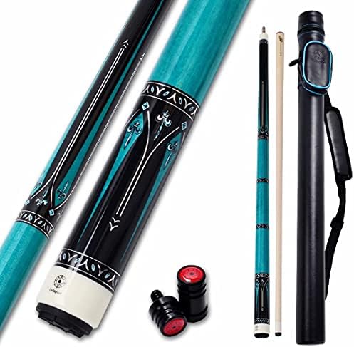 Pool de colapsar sugestão com 1x1 Caso duro de baixa tecnologia de deflexão Billiard Cue Stick Set