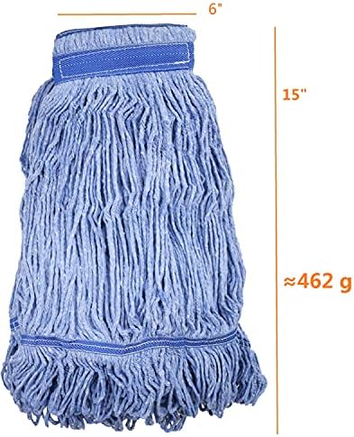 MOP SUBSTITUIÇÃO DA CABEÇA COMERCIAL STRING SHORT BLUE MOP CABEÇAS DE MOP PAR