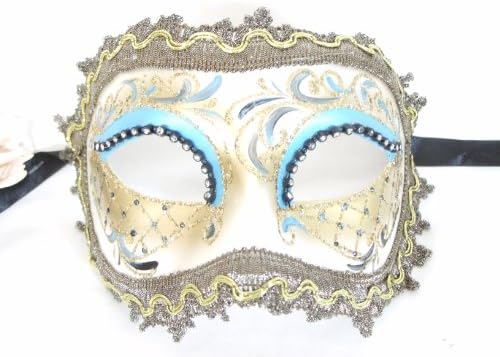 Máscara de máscaras de máscaras venezianas azuis azuis claras