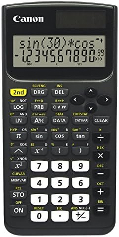 Calculadora científica da Canon F-730SX com caixa rígida protetora, 9,50in. x 5,45in. x 0,75in.