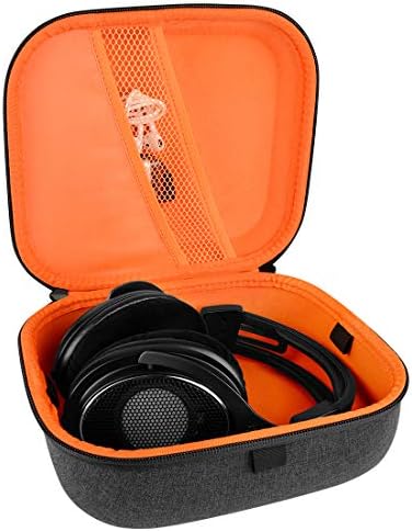 Caixa de fones de ouvido geekria compatível com Sennheiser HD650, HD600, HD380, PXC450, Sony MDR-XB200 ZX700 MDR-7506 V6 V700/ fone de ouvido Concurso de concha dura grande caixa de transporte/ saco de viagem de cabeça