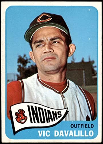 1965 Topps # 128 Vic Davalillo Cleveland Indians Ex+ índios