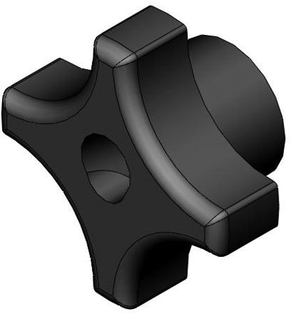 Northwestern Tools Inc qk-1 botão de fixação de ação rápida 1 1/8 diâmetro, 1/4-20 THDS.