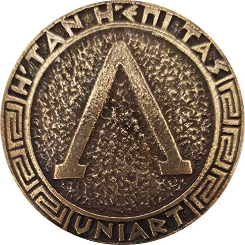 Anel Key Ring Antigo Spartan Battle Helmet Coin Shield Keychain Movie 300