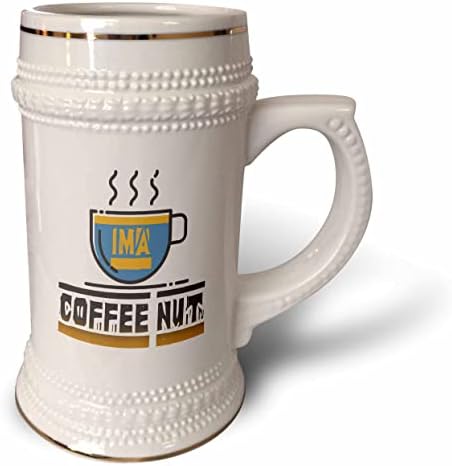 3drose Edge of Night Design - Coffee - Imagem das palavras IMA Coffee Nut - 22oz de caneca