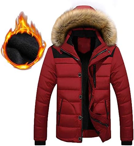 Jaqueta quente com capuz Men Jacket com zíper para casacos ao ar livre Bolso de inverno Casacos masculinos e jaquetas Moda casacos