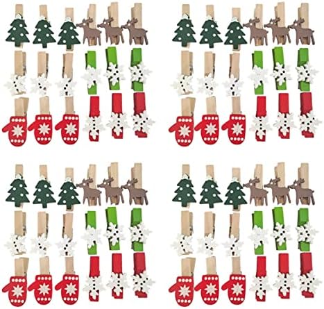 Solustre 100 PCs decoração de arte suprimentos de comida fotos de vedação estilo natal exibir prenússios de roupas memorando imagens artesanal árvore diy árvore adorável luvas de Natal decorativas de inverno