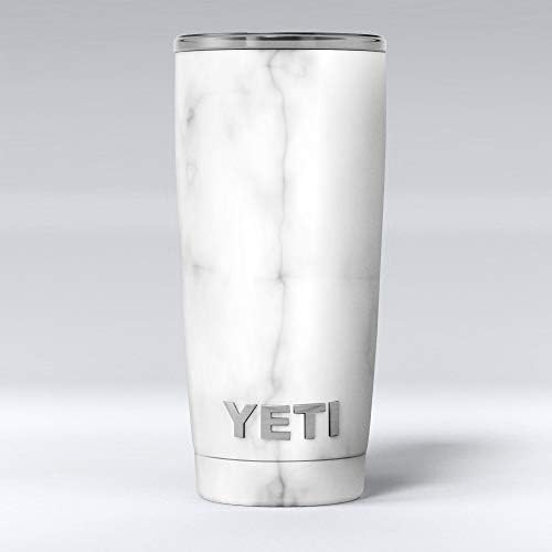 Design Skinz Slate Mármore Surface V51 - Kit de embrulho de vinil decalque compatível com os copos do cooler de Yeti Rambler