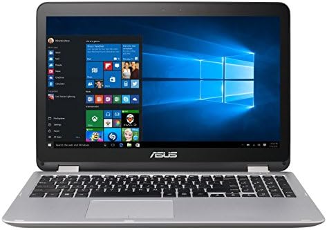 ASUS VivoBook Flip Convertible Laptop de tela sensível ao toque, Intel Core i3-6100U 2,3GHz, 4 GB DDR4, 128 GB SSD, Bluetooth,