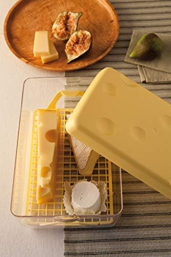 RENOS 12.5 xícara de queijo com grade de drenagem e fundo, amarelo