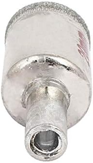 X-Dree 20mm Diâmetro de corte redondo orifício de perfuração Brilho de perfuração Brilho de vidro Vidro Tom de prata (diámetro de corte de 20 mm Caña Redonda Perforación Broca para Taladro de Vidrio Sierra de Tono Plateadoto