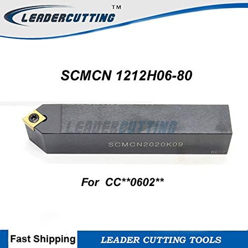 FINCOS SCMCN1212H06-80 TOLA DE TRANSPORÇÃO CNC CNC, 50 Ferramentas de giro externa de ângulo, ferramenta de corte de giro