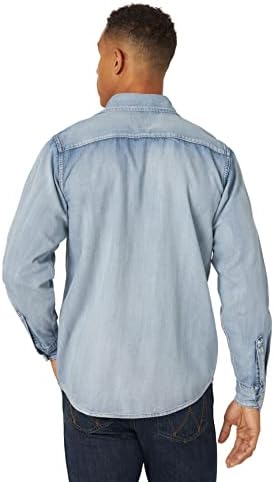 Wrangler Men's icônico jeans de camisa snap regular