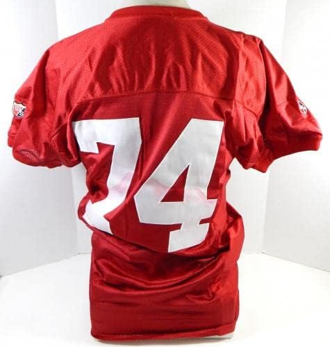 1995 San Francisco 49ers Steve Wallace 74 Jogo emitido Red Jersey 52 DP26904 - Jerseys de jogo NFL não assinado