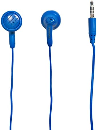 MAGNAVOX MHP4820-BL EARBUDOS GOMMES EM AZUL | Disponível em rosa, branco, preto, azul e cercea | Fones de ouvido gomoso | Extra de valor estéreo de conforto para os fones de ouvido | Cabo de borracha durável |