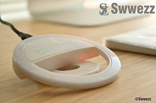 Swwezz Selfie Ring Light com 36 LED para telefone inteligente, branco.