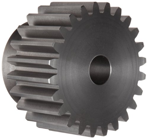 Ametric S819 polegada Aço de aço MPB Gear, 14-1/2 graus 8dp, 19 dentes, 7/8 de polegada +/- 1/16 Bore piloto, 1-1/4 Largura da face, hub de 2 polegadas diâmetro, cubo de 0,75 polegada Projeção, largura total de 2 polegadas, 2,625 polegadas OD,